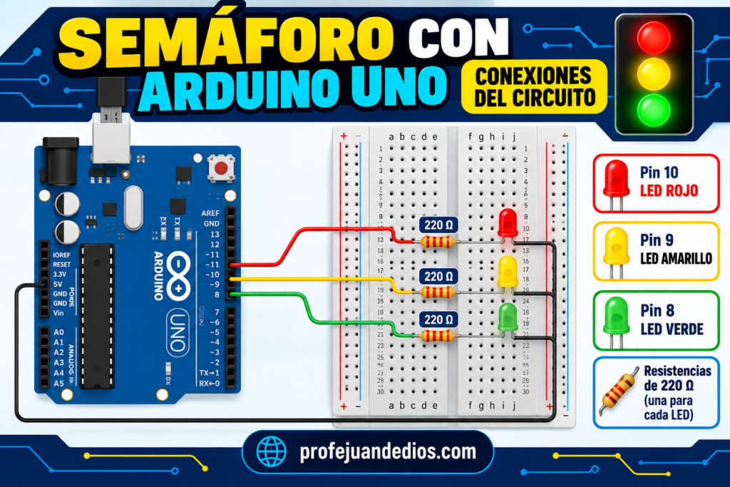 Diagrama semaforo con arduino