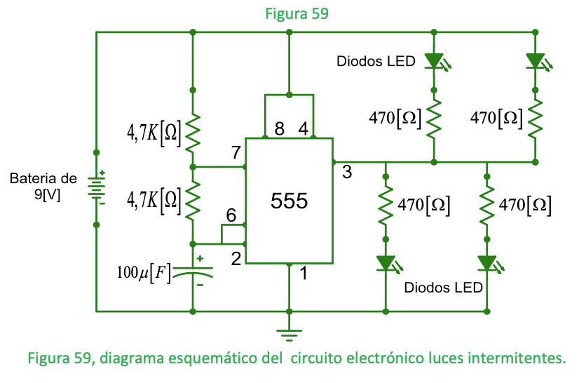 luces intermitentes IC555