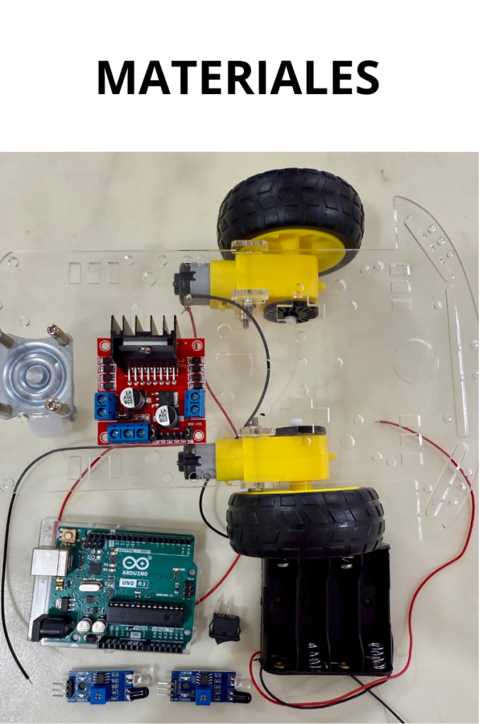 MATERIALES circuito seguidor de linea