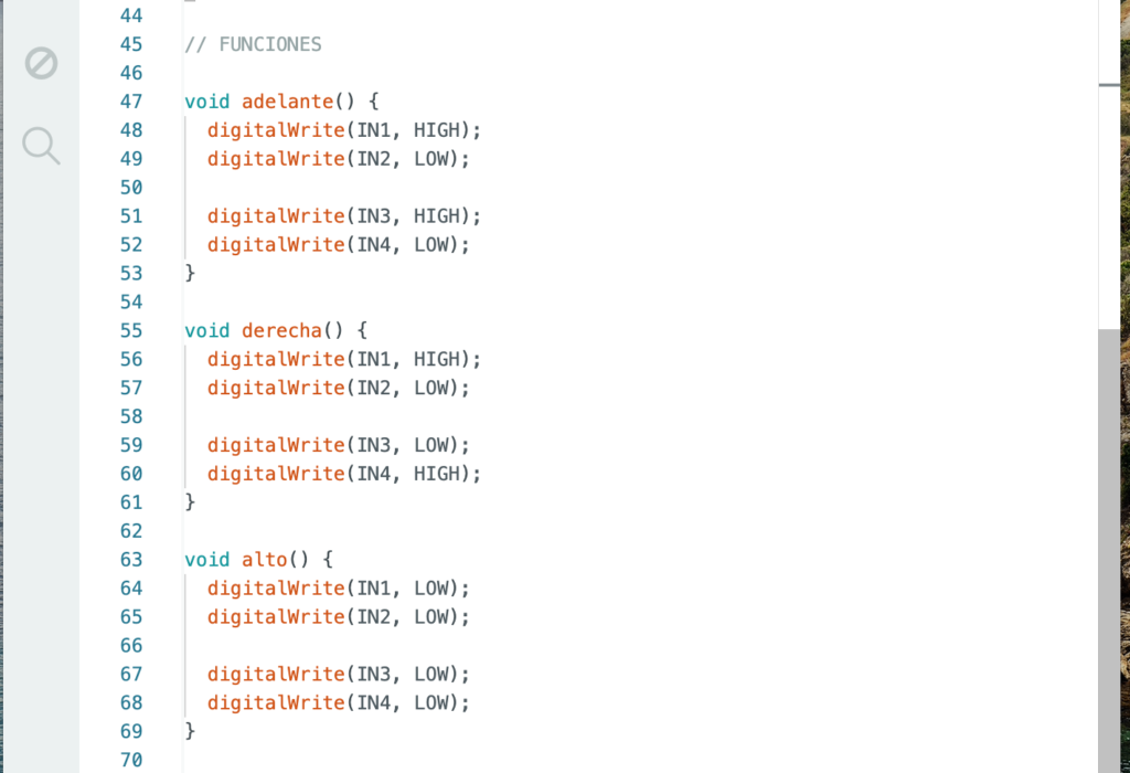 puente H ejemplo codigo b 1